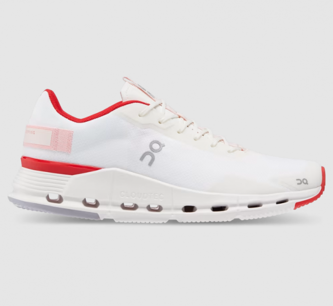 Free Delivery On Cloud Women's Cloudnova Form-White | Red Free Delivery On Cloud Women's Cloudnova Form-White | Red