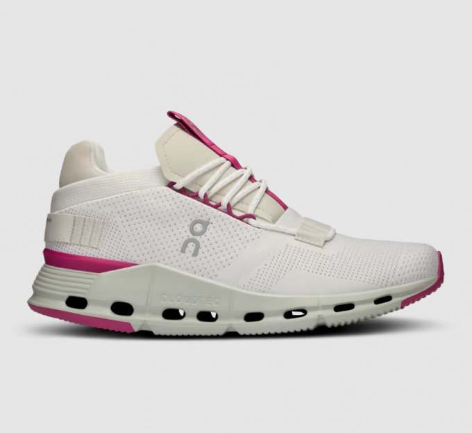 Free Delivery On Cloud Women's Cloudnova-Undyed-White | Carnation Free Delivery On Cloud Women's Cloudnova-Undyed-White | Carnation