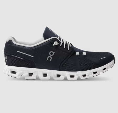 Free Delivery On Cloud Women's Cloud 5-Midnight | White Free Delivery On Cloud Women's Cloud 5-Midnight | White