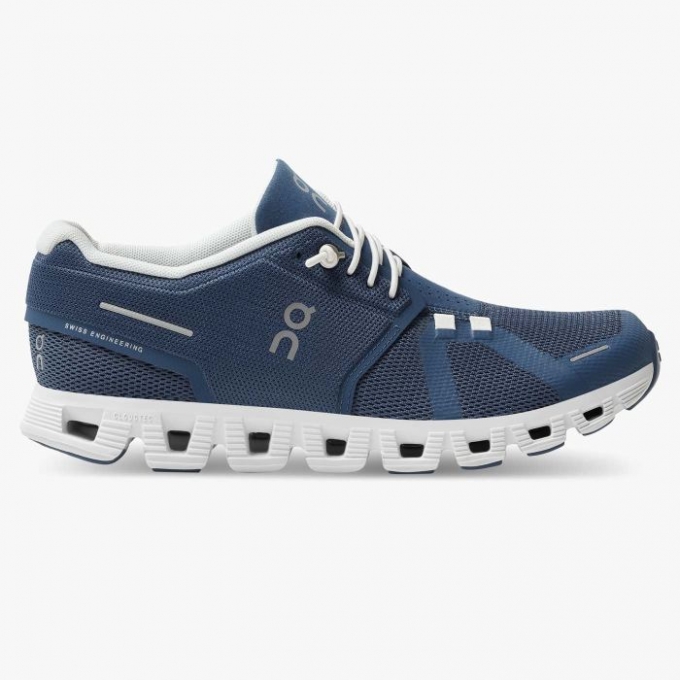 Special Sale | On Cloud Men's Cloud 5-Denim | White
