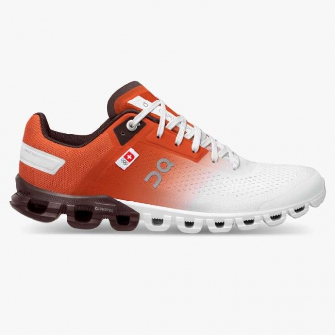 Special Sale | On Cloud Women's Cloudflow Swiss Olympic-Swiss Olympic Rust | White Special Sale | On Cloud Women's Cloudflow Swiss Olympic-Swiss Olympic Rust | White