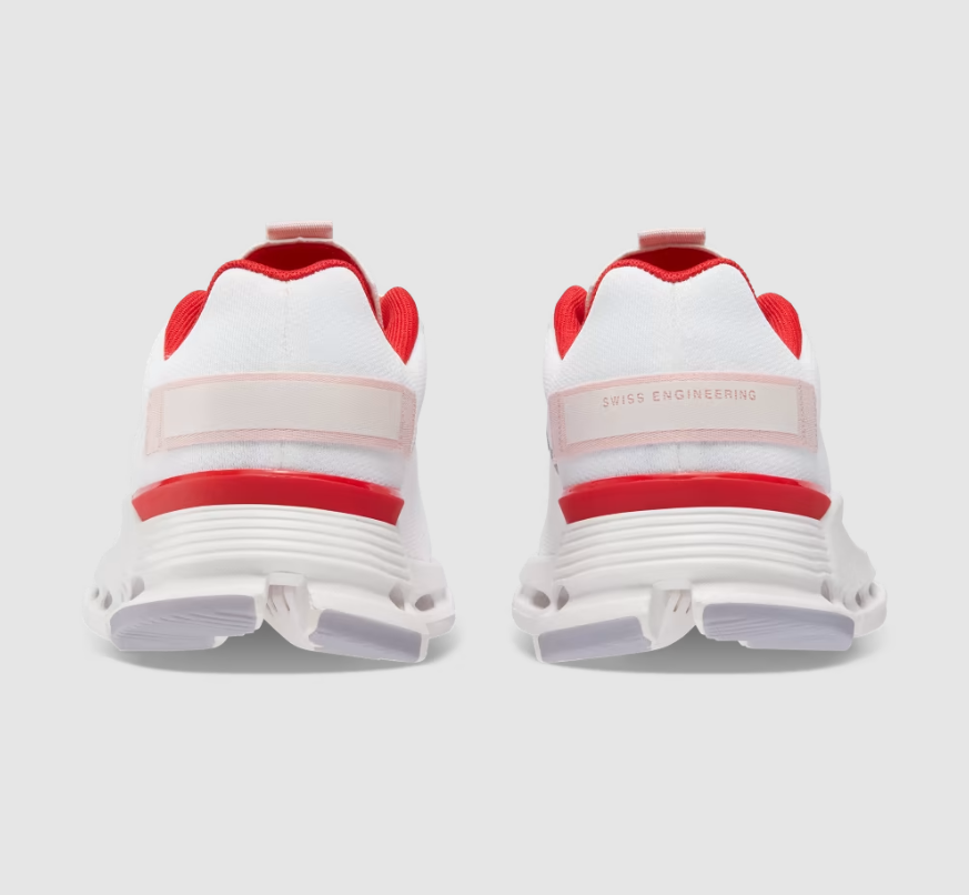 Free Delivery On Cloud Women's Cloudnova Form-White | Red