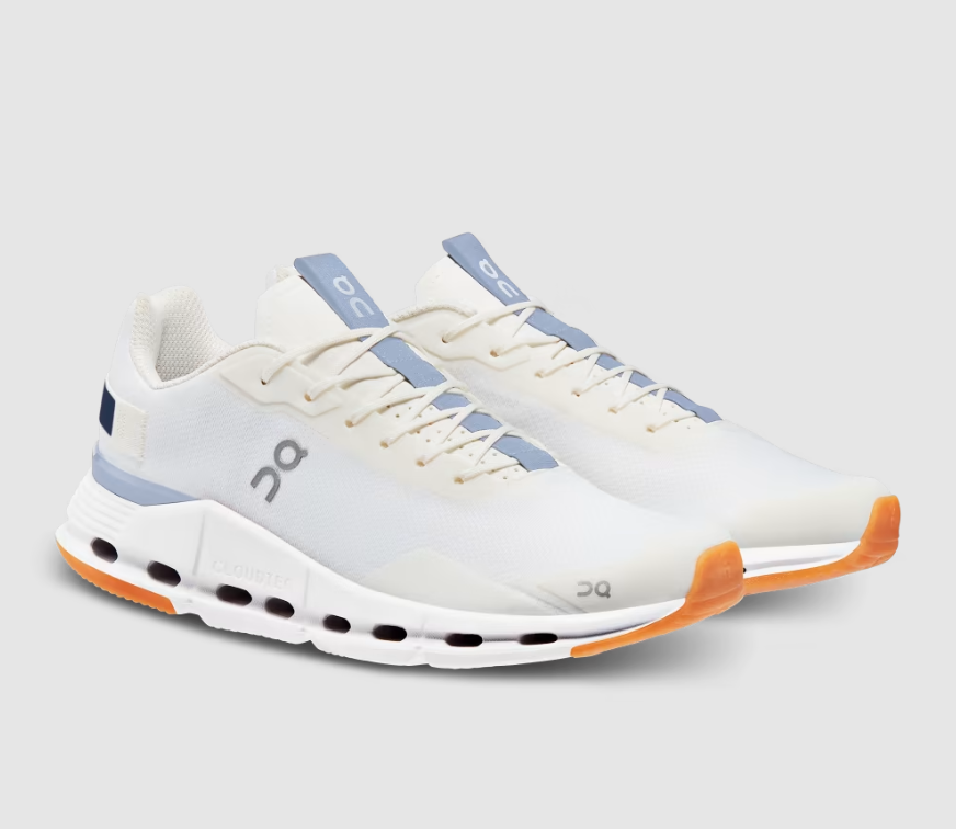 Free Delivery On Cloud Women's Cloudnova Form-White | Heather