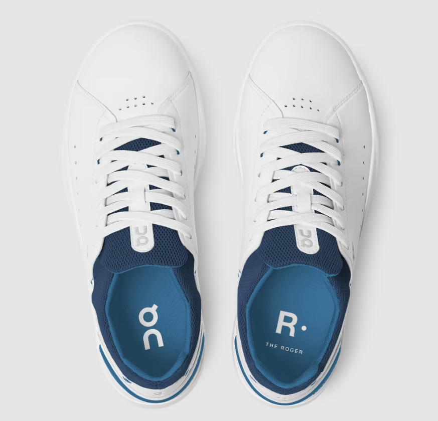Free Delivery On Cloud Women's THE ROGER Advantage-White | Cobalt