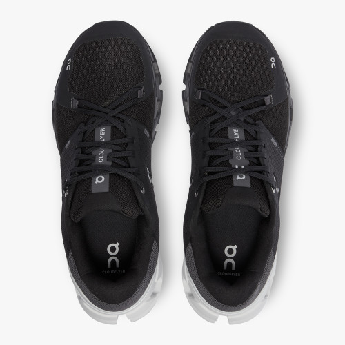 Stylish On Cloud Men's Cloudflyer 4 Wide-Black | White