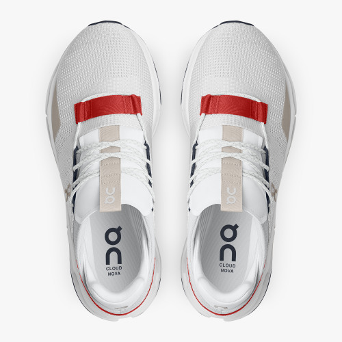 Stylish On Cloud Men's Cloudnova-White | Red