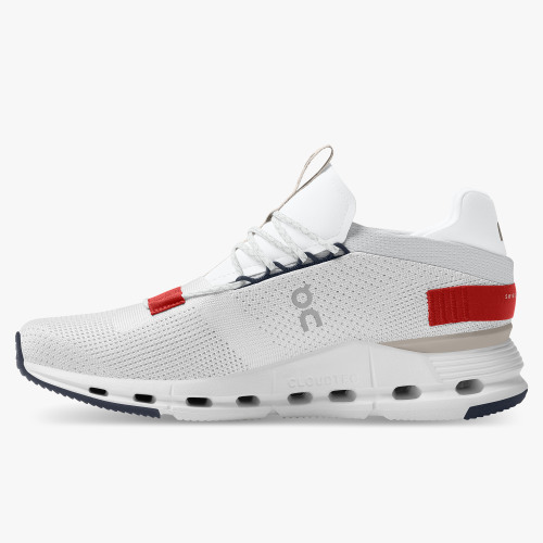 Stylish On Cloud Men's Cloudnova-White | Red