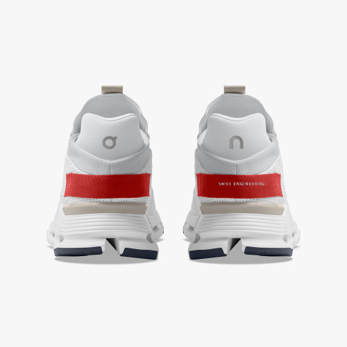 Stylish On Cloud Men's Cloudnova-White | Red