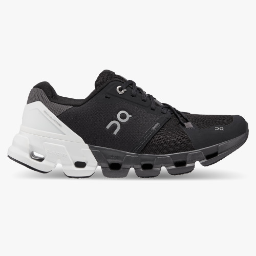 Stylish On Cloud Women's Cloudflyer 4 Wide-Black | White Stylish On Cloud Women's Cloudflyer 4 Wide-Black | White