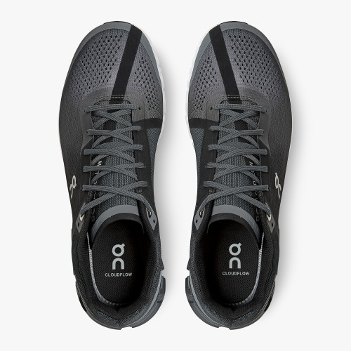 Stylish On Cloud Men's Cloudflow-Black | Asphalt