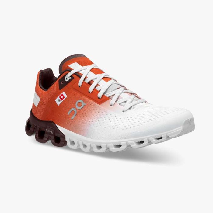 Special Sale | On Cloud Women's Cloudflow Swiss Olympic-Swiss Olympic Rust | White